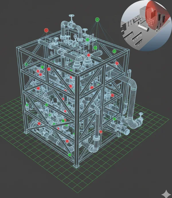 3D F&G Mapping - risk assessment study - HAZOP and QRA