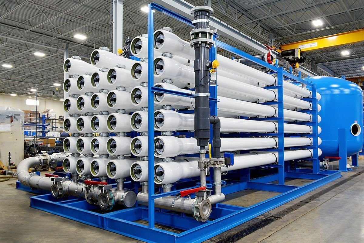 industrial reverse osmosis (RO) plant